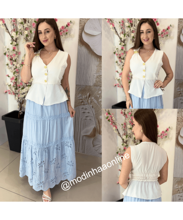 Blusa Emanuelli Branca