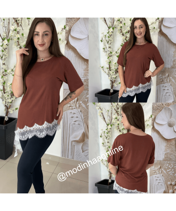 Blusa Larissa  Marrom