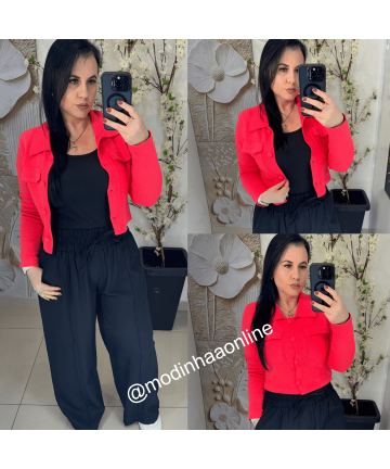 Calça Pantalona Lilian Preto