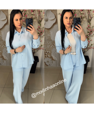Conjunto Maite Azul Bebê Conjunto Maite Azul Bebê