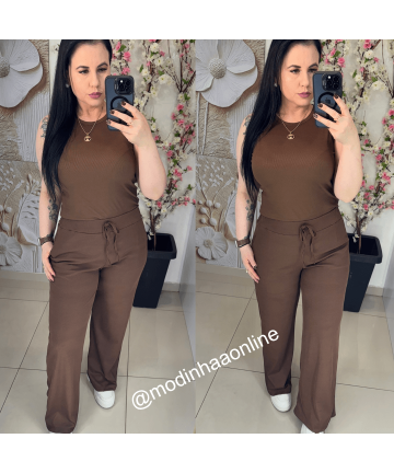 Conjunto Jessica Marrom
