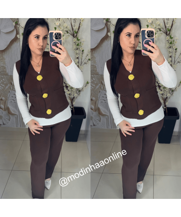 Conjunto Rebeca Marrom